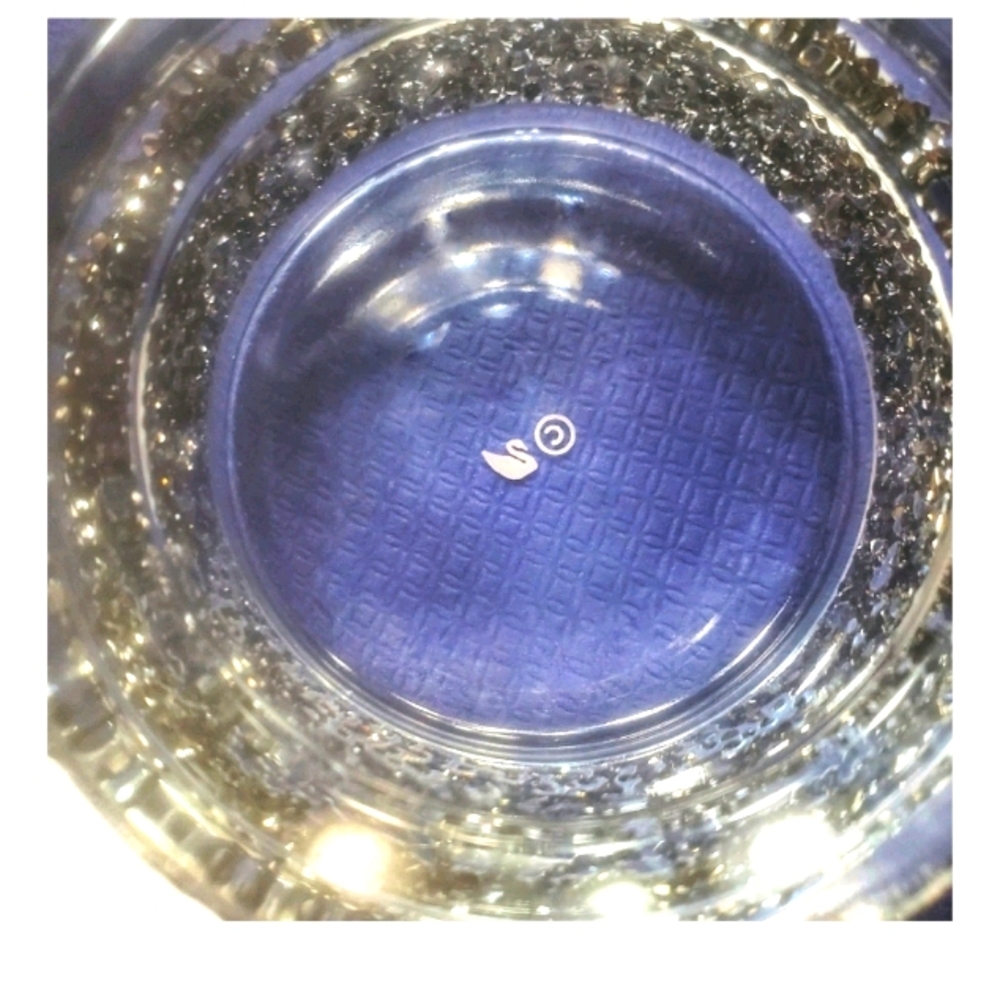 Swarovski Crystal And Glass Tea Light / Candle Holder / Votive Holder in Box - Picture 6 of 11
